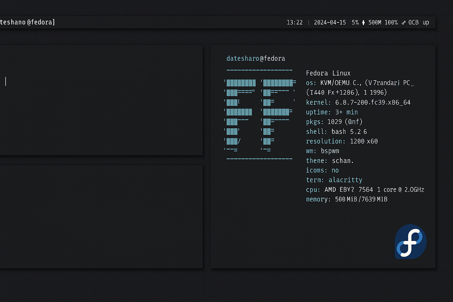 Instalar bspwm en Fedora